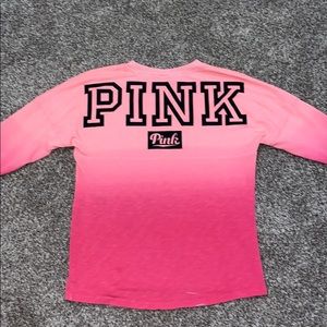 PINK oversized tie dye long sleeve